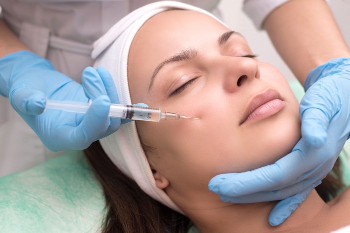 Profhilo Injection to young womans cheek